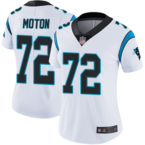 Carolina Panthers Limited White Women Taylor Moton Road Jersey NFL Football #72 Vapor Untouchable